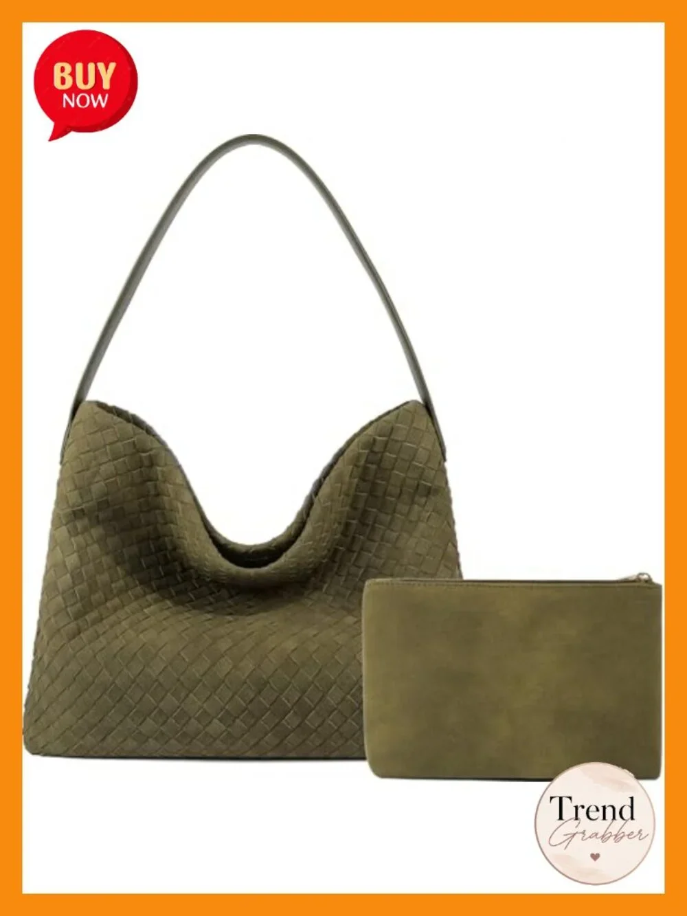 Vegan Leather Suede Woven Hobo Shoulder Bag Top Handle Tote Work Travel